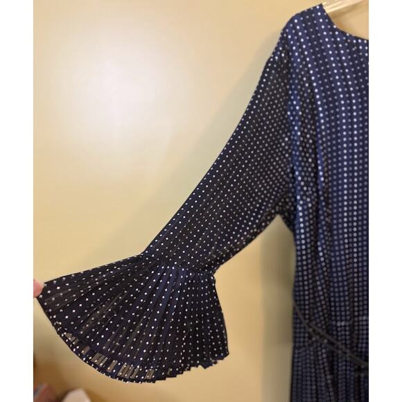 The Limited Navy and White Pleated Dress Plus Size 22W NWT - Picture 4 of 10